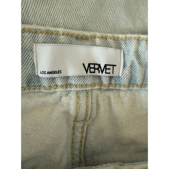 Vervet 90’s Vintage Flare Light Wash Distressed Jeans Womens Size 28 - Picture 8 of 10